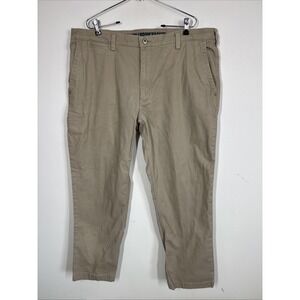 Duluth Trading Flex Ballroom Khakis Pants Mens 40x30 Beige Standard Fit Stretchy